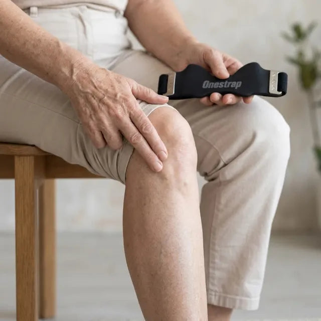 Finding the soft hollow below the kneecap