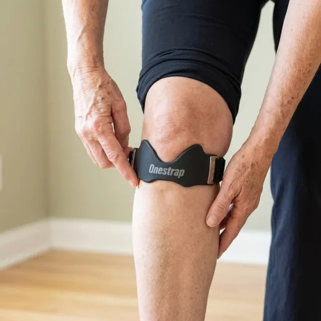 Checking a finger fits under the fitted strap